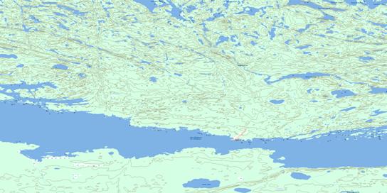 Fond-Du-Lac Topo Map 074O06 at 1:50,000 scale - National Topographic System of Canada (NTS) - Toporama map