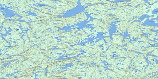 Oman Lake Topo Map 074O10 at 1:50,000 scale - National Topographic System of Canada (NTS) - Toporama map