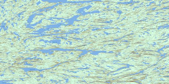 Higginson Lake Topographic map 074P07 at 1:50,000 Scale
