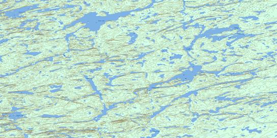 Pinkham Lake Topo Map 074P08 at 1:50,000 scale - National Topographic System of Canada (NTS) - Toporama map