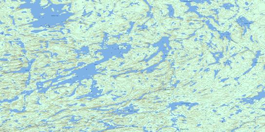 Herbert Lake Topographic map 074P09 at 1:50,000 Scale