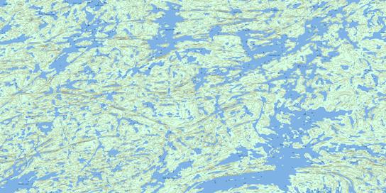 Dodge Lake Topographic map 074P13 at 1:50,000 Scale