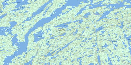 Gaste Lake Topo Map 074P15 at 1:50,000 scale - National Topographic System of Canada (NTS) - Toporama map