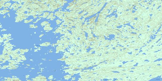 Bouskill Lake Topographic map 075A01 at 1:50,000 Scale