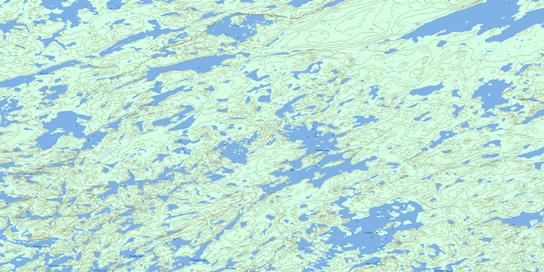 Lacusta Lake Topographic map 075A03 at 1:50,000 Scale