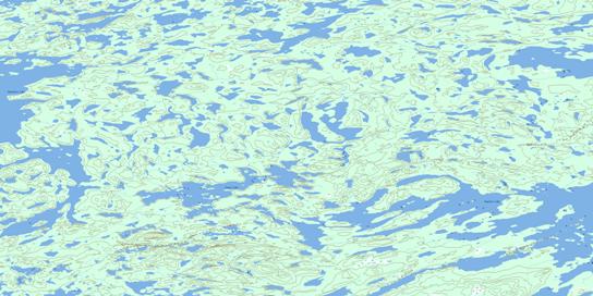 Eaton Lake Topo Map 075A06 at 1:50,000 scale - National Topographic System of Canada (NTS) - Toporama map