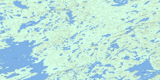 Bertran Lake Topo Map 075A07 at 1:50,000 scale - National Topographic System of Canada (NTS) - Toporama map