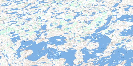 Bouvier Bay Topographic map 075B01 at 1:50,000 Scale
