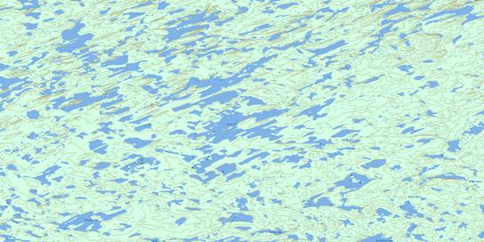 Glass Lake Topographic map 075B02 at 1:50,000 Scale