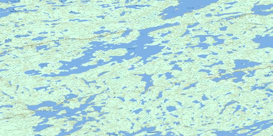 Hostile Lake Topo Map 075B16 at 1:50,000 scale - National Topographic System of Canada (NTS) - Toporama map