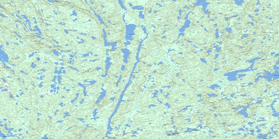 Tatse Lake Topographic map 075C04 at 1:50,000 Scale