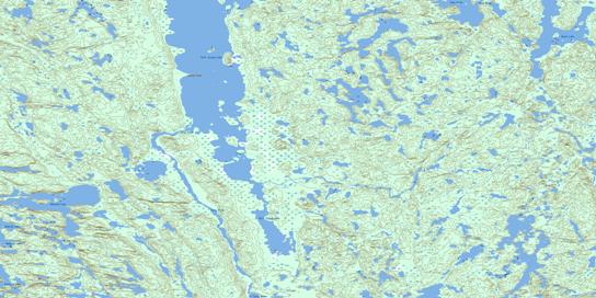 Shark Lake Topographic map 075C05 at 1:50,000 Scale