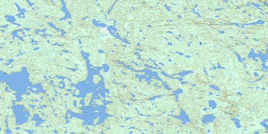 Largepike Lake Topographic map 075D01 at 1:50,000 Scale