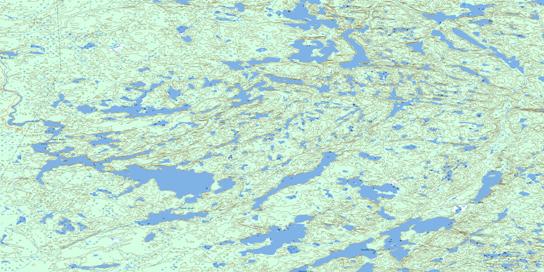 Schaefer Lakes Topo Map 075D03 at 1:50,000 scale - National Topographic System of Canada (NTS) - Toporama map
