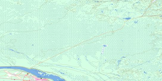 Fort Smith Topo Map 075D04 at 1:50,000 scale - National Topographic System of Canada (NTS) - Toporama map