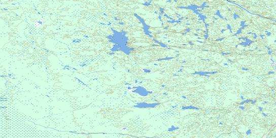 Mistigi Lake Topographic map 075D05 at 1:50,000 Scale