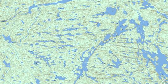 Bedodid Lake Topographic map 075D08 at 1:50,000 Scale