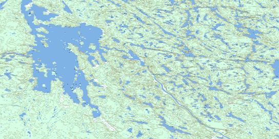 Tsu Lake Topo Map 075D12 at 1:50,000 scale - National Topographic System of Canada (NTS) - Toporama map