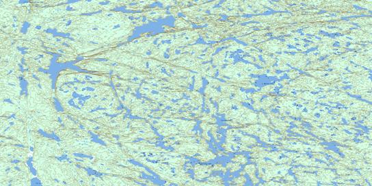 Tortuous Lake Topo Map 075D13 at 1:50,000 scale - National Topographic System of Canada (NTS) - Toporama map