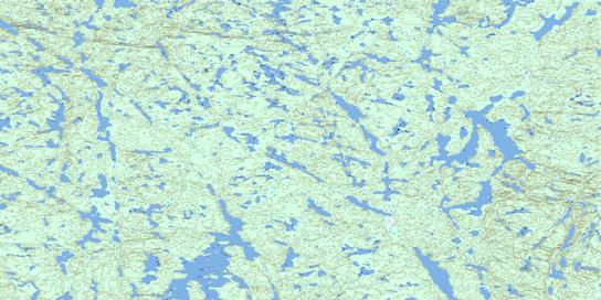 Fork Lake Topo Map 075D14 at 1:50,000 scale - National Topographic System of Canada (NTS) - Toporama map