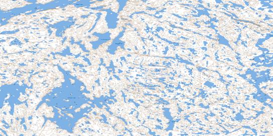 O Connor Lake Topo Map 075E05 at 1:50,000 scale - National Topographic System of Canada (NTS) - Toporama map