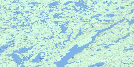 Borrowes Lake Topographic map 075E09 at 1:50,000 Scale