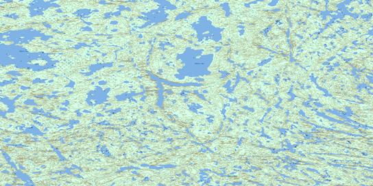 Pettit Lake Topo Map 075E11 at 1:50,000 scale - National Topographic System of Canada (NTS) - Toporama map