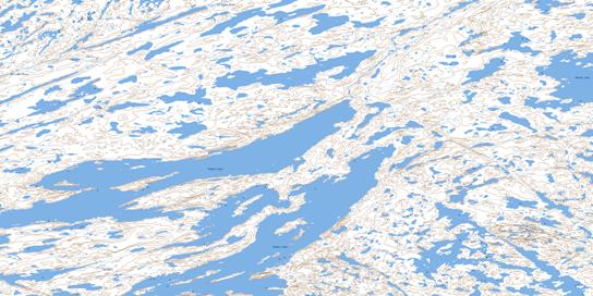 Thubun Lakes Topo Map 075E12 at 1:50,000 scale - National Topographic System of Canada (NTS) - Toporama map