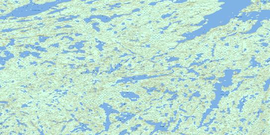 Lefleur Lake Topographic map 075E15 at 1:50,000 Scale