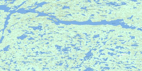 Gagnon Lake Topo Map 075E16 at 1:50,000 scale - National Topographic System of Canada (NTS) - Toporama map