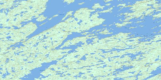 Tronka Chua Lake Topographic map 075F12 at 1:50,000 Scale