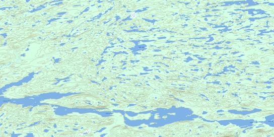 Cobb Lake Topographic map 075F15 at 1:50,000 Scale