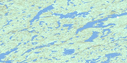 Garceau Lake Topographic map 075G05 at 1:50,000 Scale