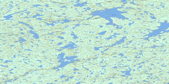 Burpee Lake Topo Map 075G07 at 1:50,000 scale - National Topographic System of Canada (NTS) - Toporama map