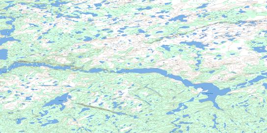 Donnelly Lake Topo Map 075G09 at 1:50,000 scale - National Topographic System of Canada (NTS) - Toporama map
