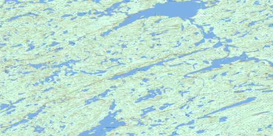 Miller Lake Topographic map 075G11 at 1:50,000 Scale
