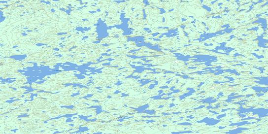 Gozdz Lake Topographic map 075H04 at 1:50,000 Scale