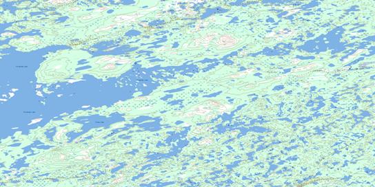 Crowe Lake Topographic map 075H08 at 1:50,000 Scale