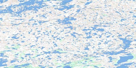 Rauta Lake Topo Map 075H13 at 1:50,000 scale - National Topographic System of Canada (NTS) - Toporama map