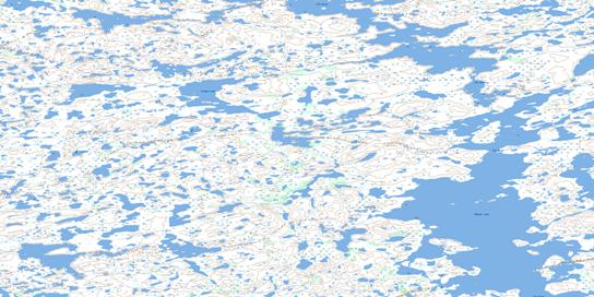 Sammon Lake Topo Map 075H14 at 1:50,000 scale - National Topographic System of Canada (NTS) - Toporama map