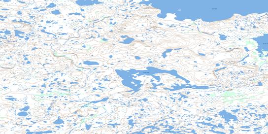 Croft Lake Topo Map 075I01 at 1:50,000 scale - National Topographic System of Canada (NTS) - Toporama map