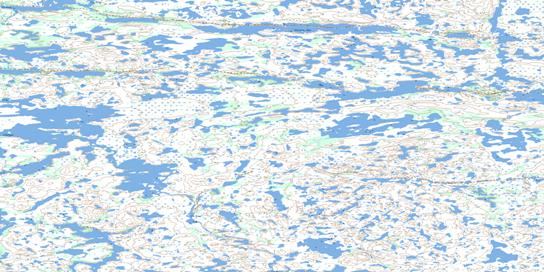 Biblowitz Lake Topo Map 075I03 at 1:50,000 scale - National Topographic System of Canada (NTS) - Toporama map