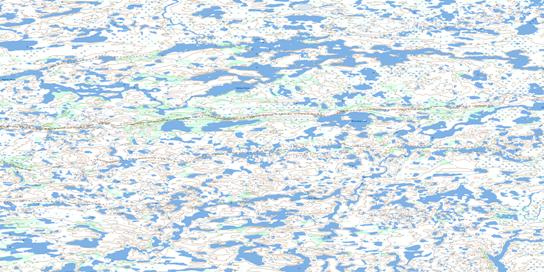 Nieznany Lake Topo Map 075I06 at 1:50,000 scale - National Topographic System of Canada (NTS) - Toporama map