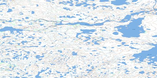 Jim Lake Topo Map 075I07 at 1:50,000 scale - National Topographic System of Canada (NTS) - Toporama map