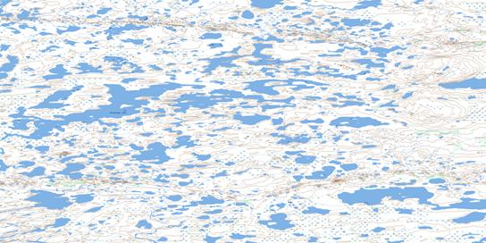 Breithaupt Lake Topo Map 075I11 at 1:50,000 scale - National Topographic System of Canada (NTS) - Toporama map