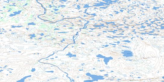 Beck Lake Topographic map 075I15 at 1:50,000 Scale