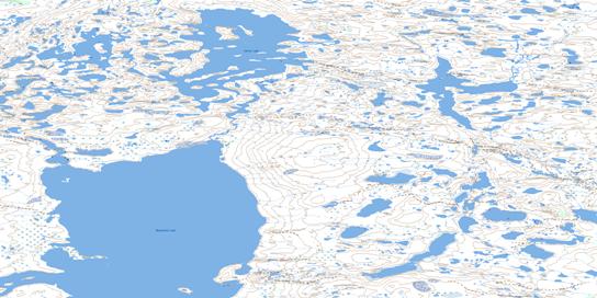 Carter Lake Topo Map 075I16 at 1:50,000 scale - National Topographic System of Canada (NTS) - Toporama map