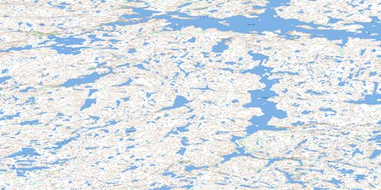 Timberhill Lake Topo Map 075J07 at 1:50,000 scale - National Topographic System of Canada (NTS) - Toporama map