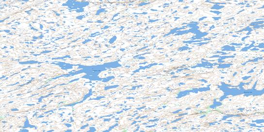 Catholic Lake Topo Map 075J11 at 1:50,000 scale - National Topographic System of Canada (NTS) - Toporama map