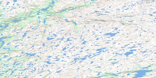 Triangular Lake Topographic map 075J12 at 1:50,000 Scale